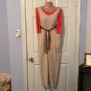 Tan jumpsuit size M